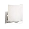 Besa Lighting Celtic Wall Sconce, Opal Glossy/Clear, Satin Nickel Finish, 1x60W Incandescent 1WZ-CELTICCL-SN - alternate 1
